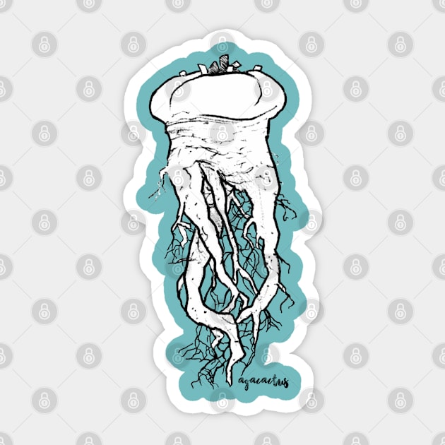 LOPHOPHORA Sp. (03) By Agacactus Sticker by AgaCactus